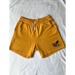 CasaBlanca Mens Tennis Club Yellow Sweat Shorts Sz M